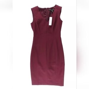 White House Black Market Womens Lined Sleeveless Sheath Dress, , Size 6,8